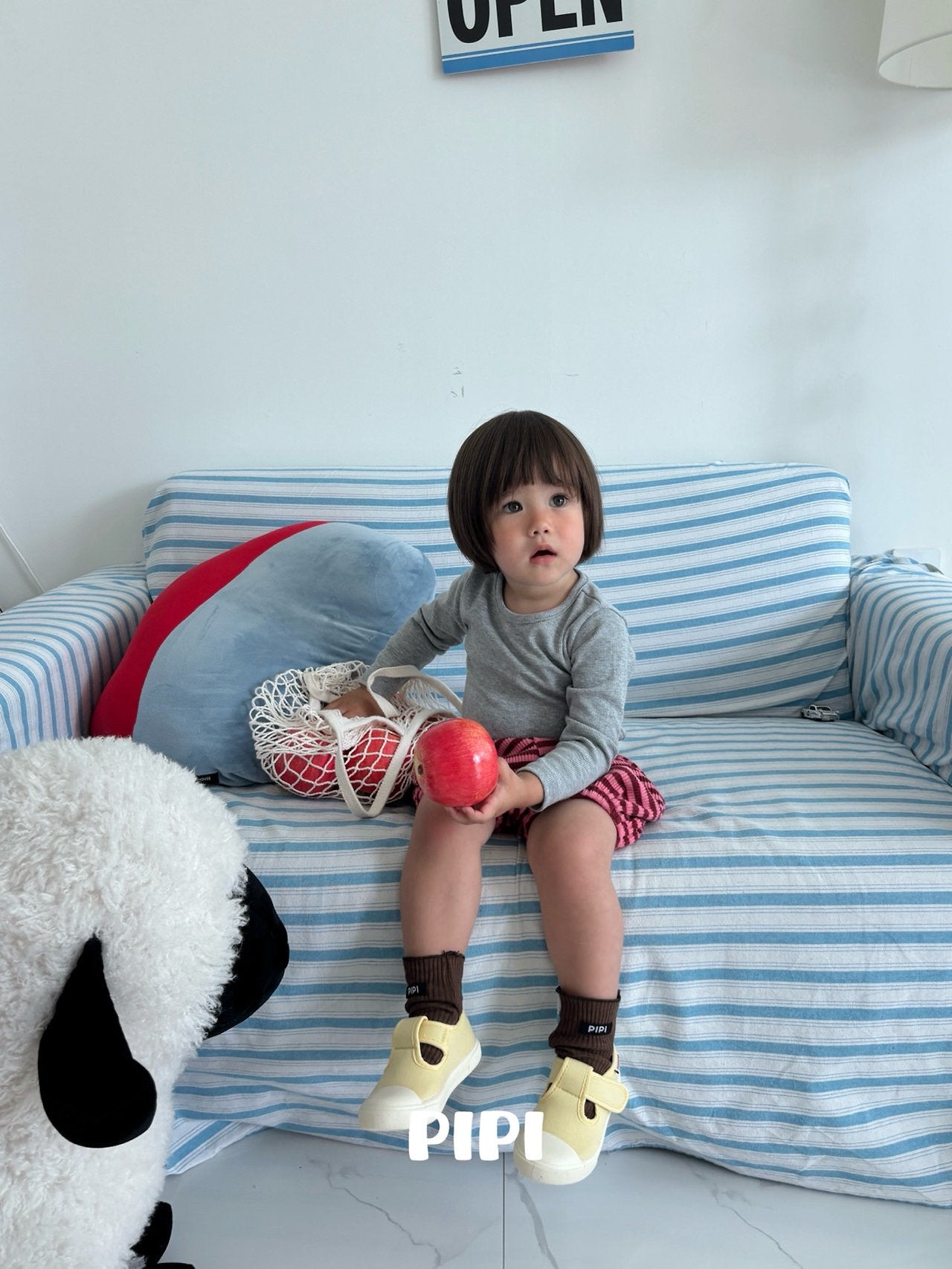 ［pipi］Rib basic tee