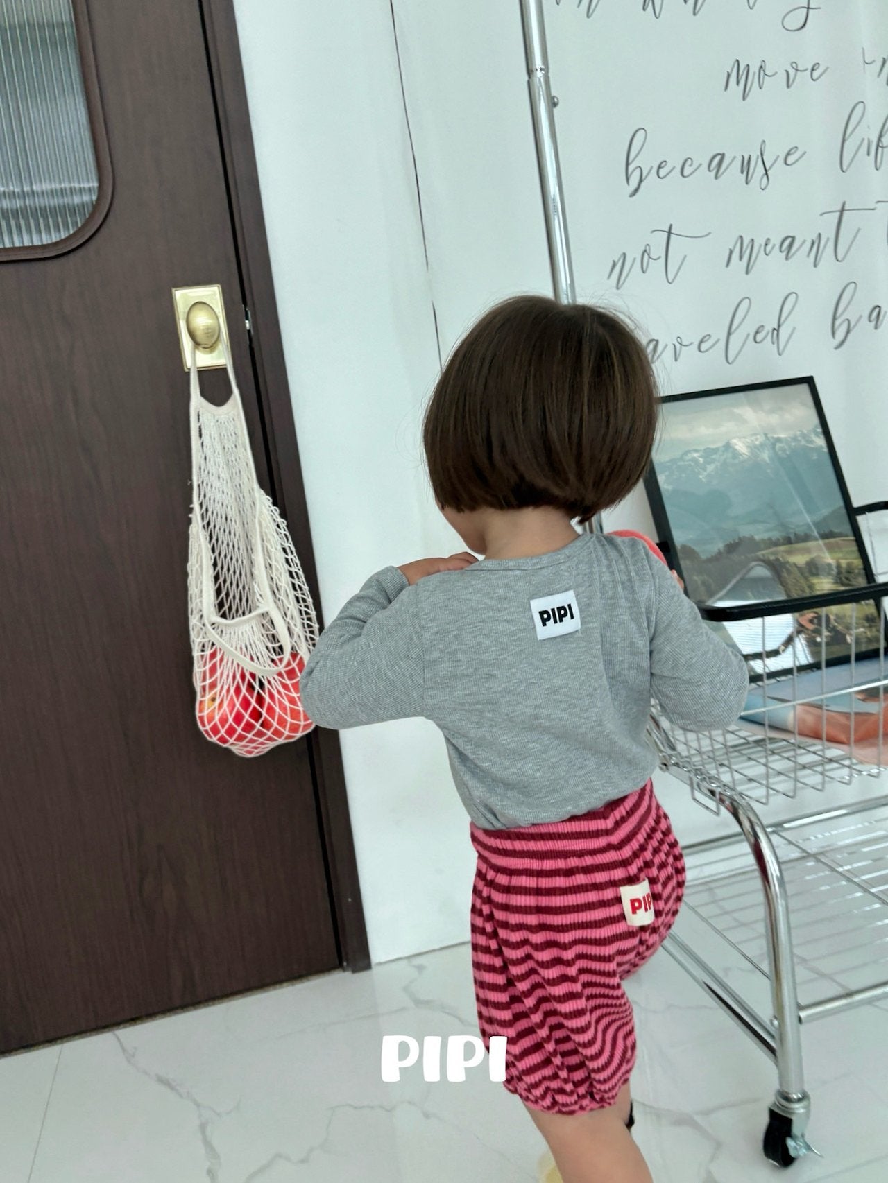 ［pipi］Rib basic tee