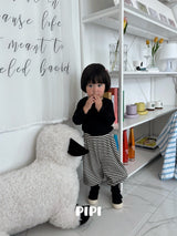 ［pipi］Soft stripe jogger pants