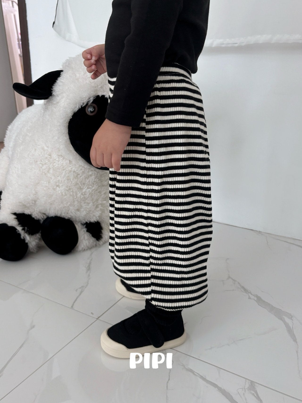 ［pipi］Rib basic tee