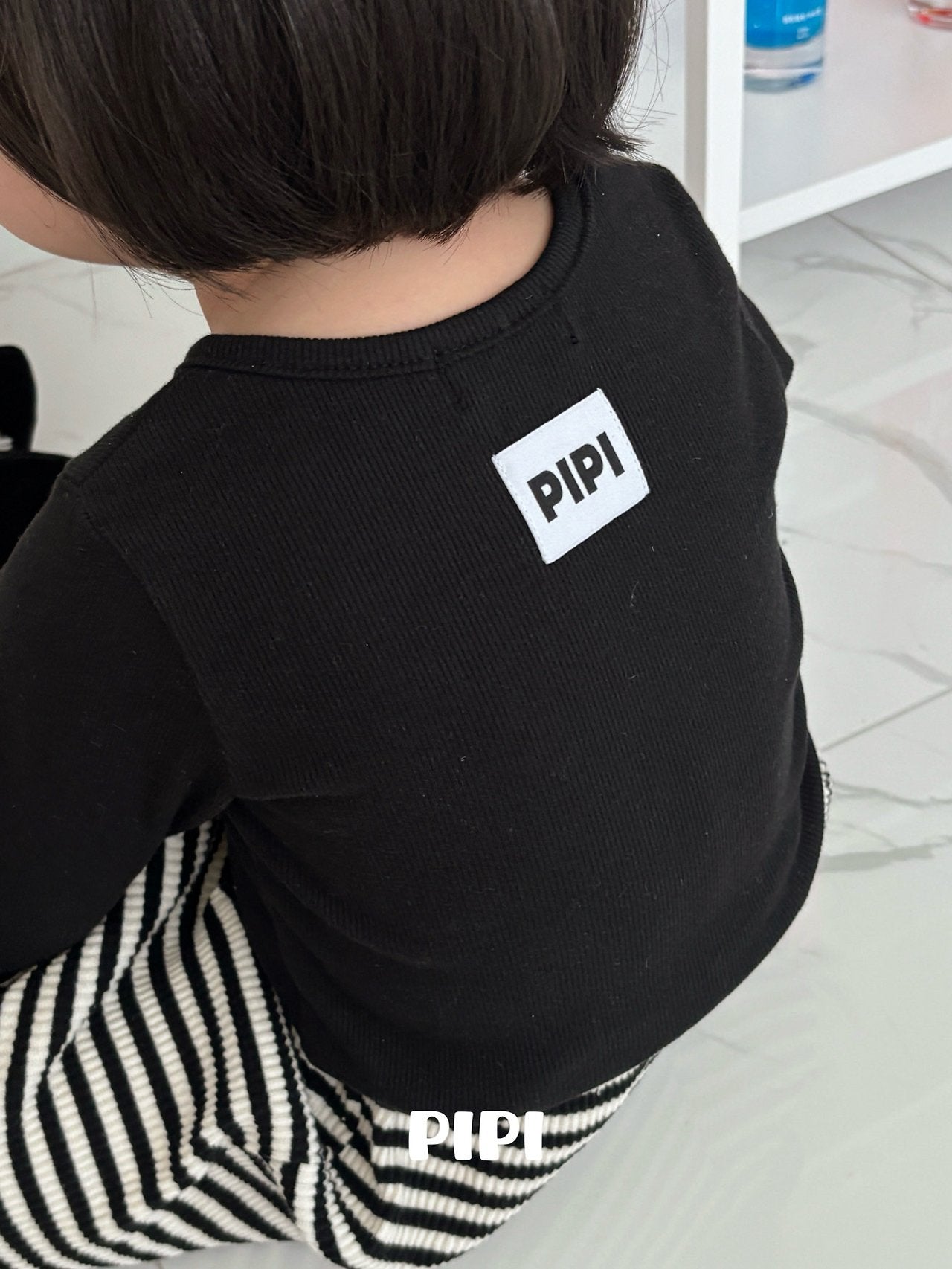 ［pipi］Rib basic tee