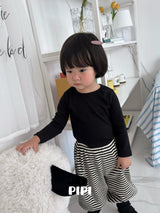 ［pipi］Rib basic tee