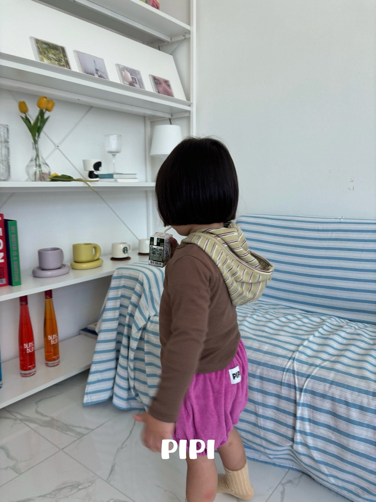 ［pipi］Terry pumpkin pants