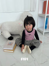 ［pipi］Rib basic tee