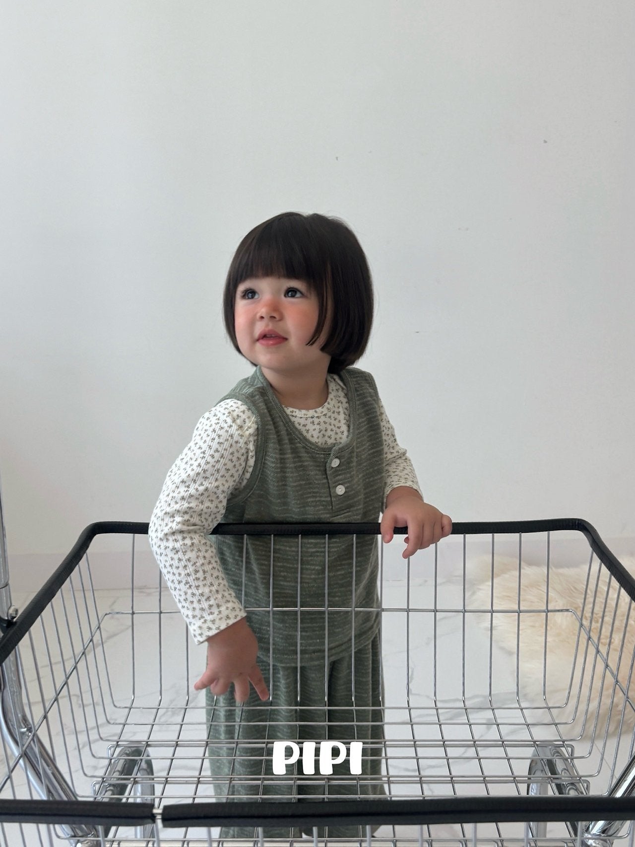 ［pipi］Soft stripe pants