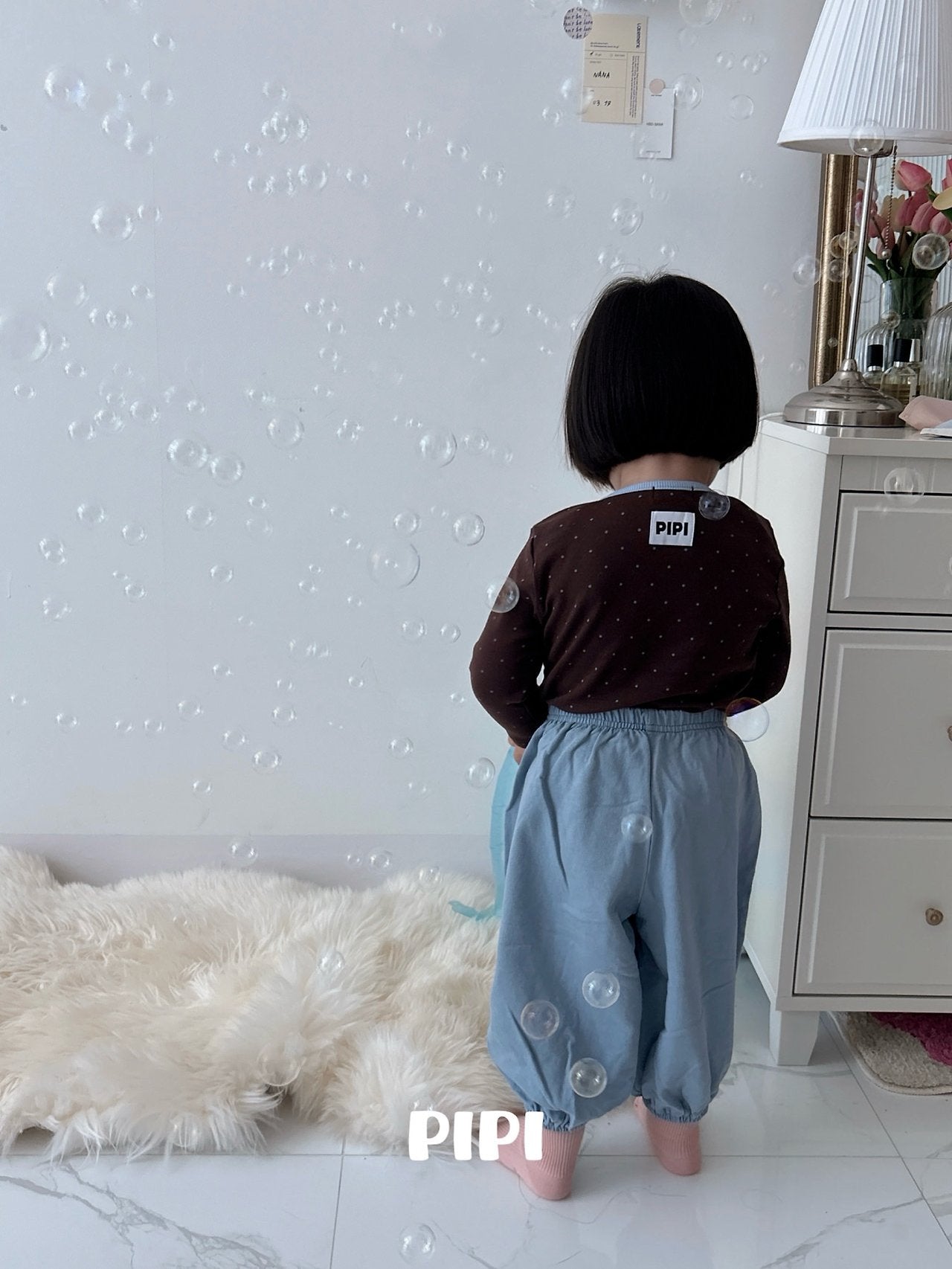 ［pipi］pastel jpgger pants