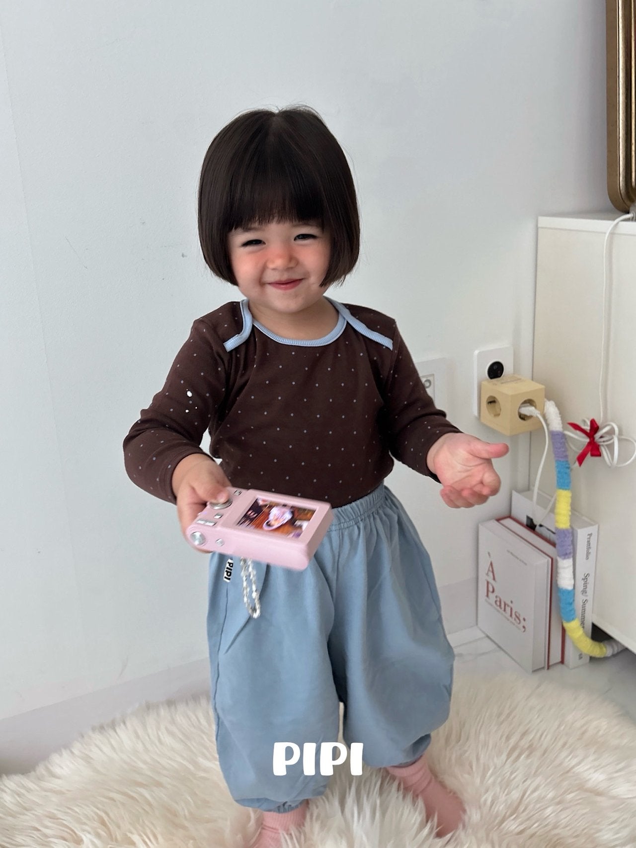 ［pipi］pastel jpgger pants