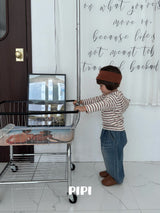 ［pipi］Banding denim pants