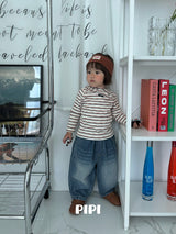 ［pipi］Banding denim pants