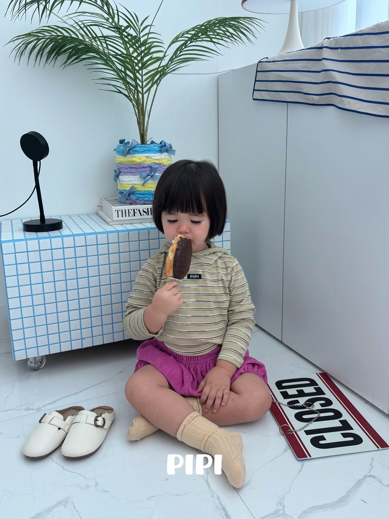 ［pipi］Terry pumpkin pants
