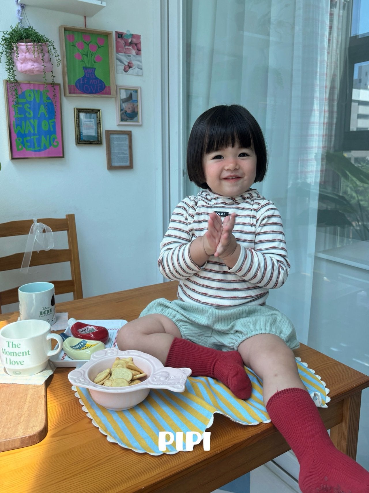 ［pipi］Knit pumpkin pants