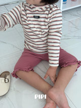 ［pipi］Frill ankle pants