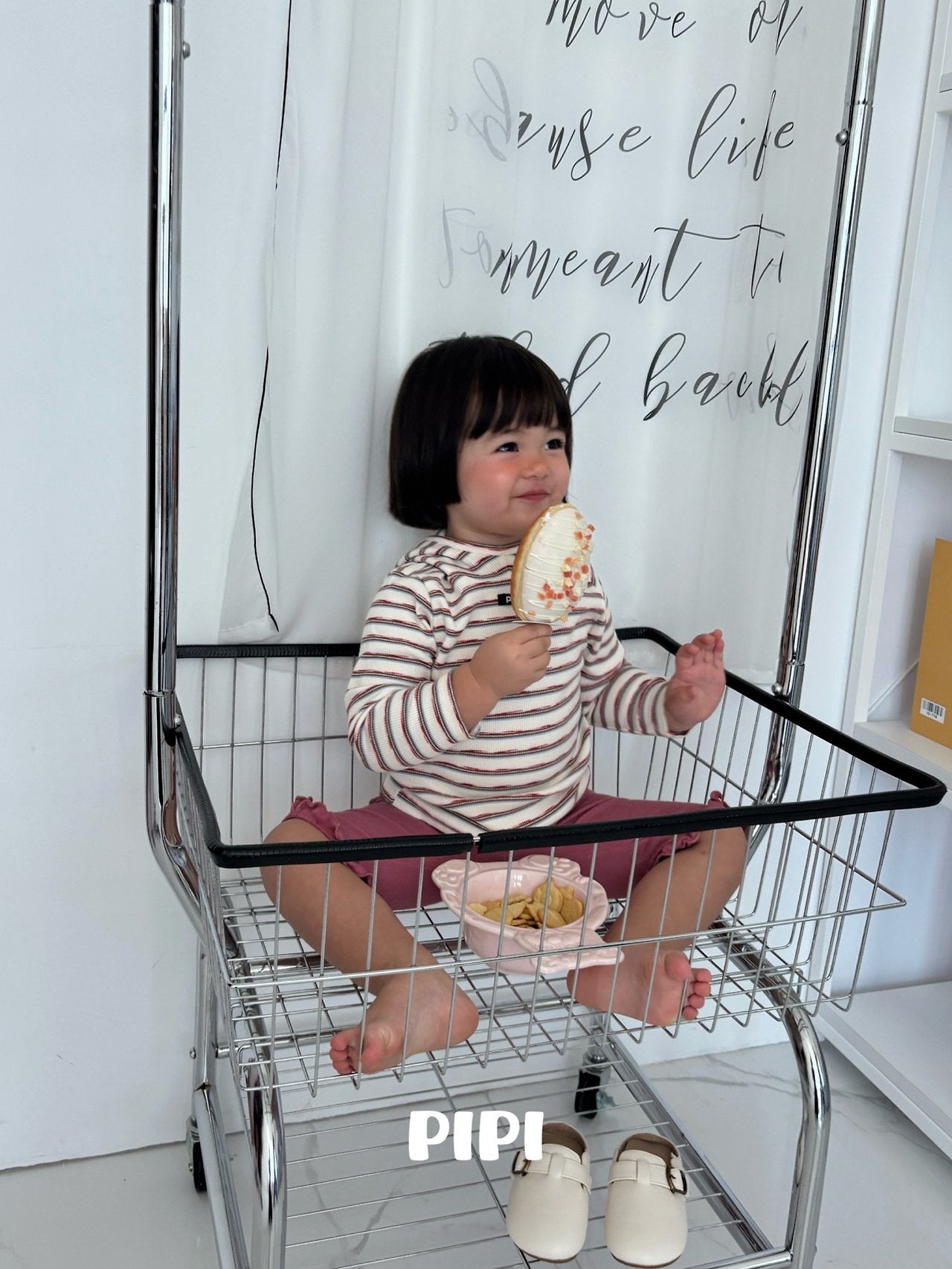 ［pipi］Frill ankle pants