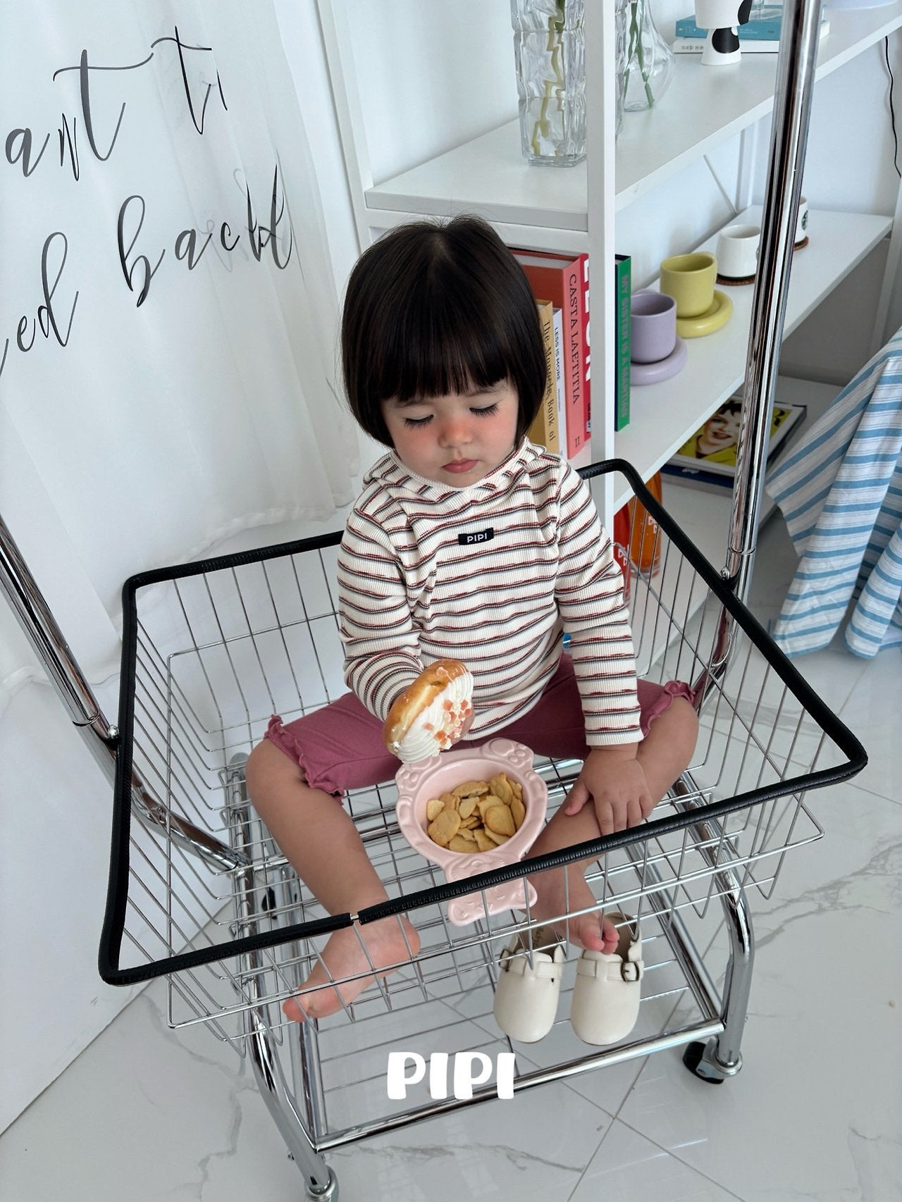 ［pipi］Frill ankle pants