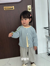 ［pipi］Soft stripe jogger pants