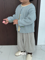 ［pipi］Soft stripe jogger pants