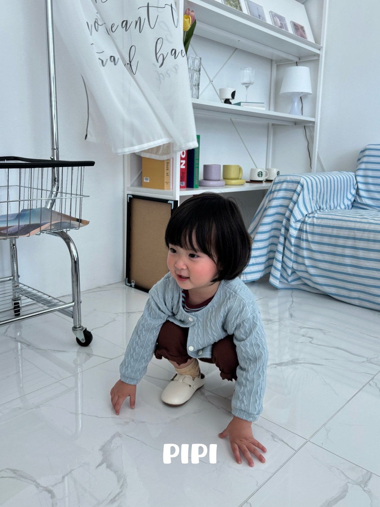 ［pipi］Frill ankle pants