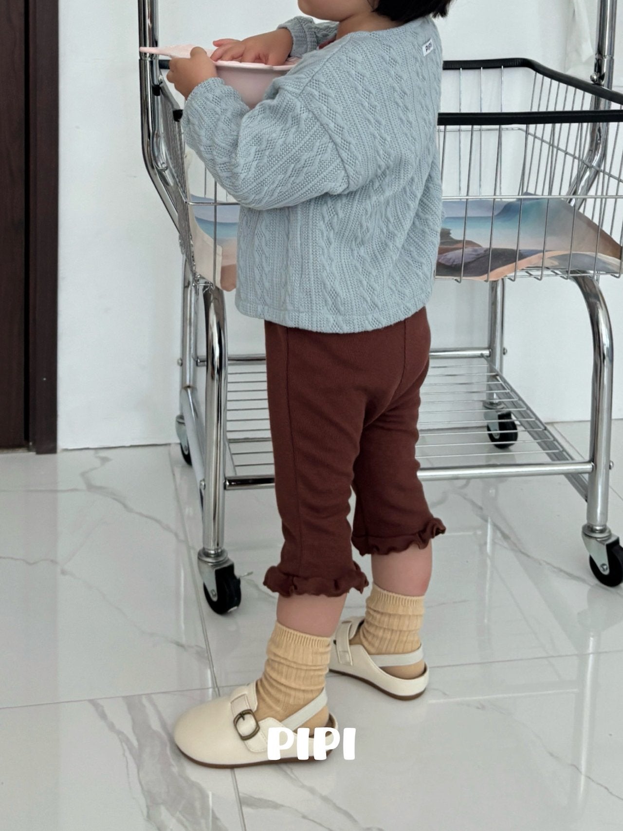 ［pipi］Frill ankle pants