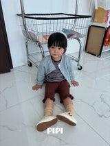 ［pipi］Stripe round tee