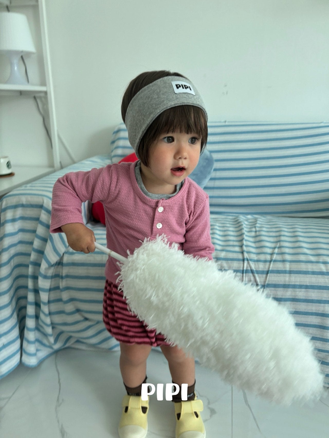 ［pipi］Stripe pumpkin pants