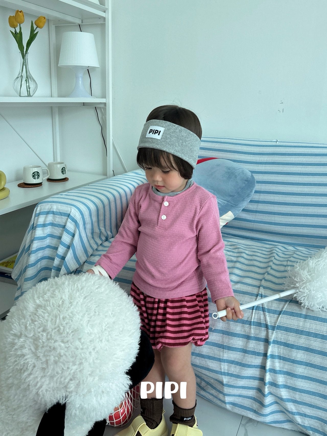 ［pipi］Stripe pumpkin pants