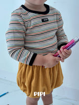 ［pipi］Rainbow stripe tee