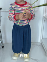 ［pipi］Rainbow stripe tee