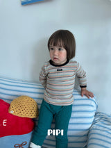 ［pipi］Rainbow stripe tee