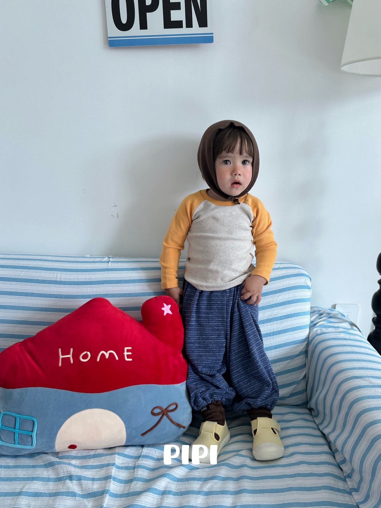 ［pipi］Soft stripe pants