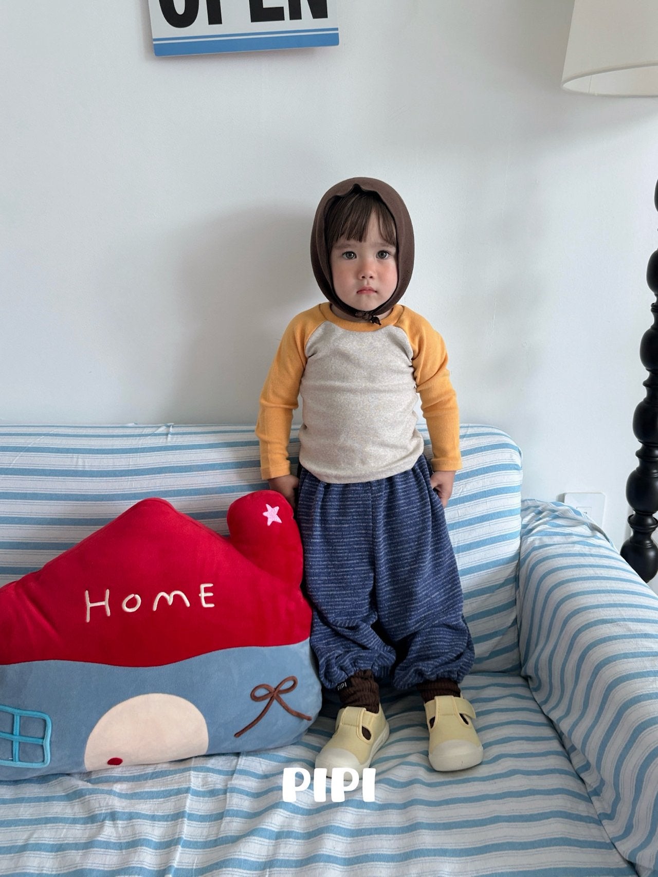 ［pipi］Soft stripe pants