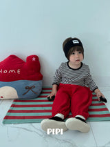 ［pipi］Stripe round tee