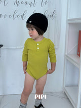 ［pipi］Buttun span rompers