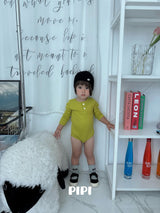 ［pipi］Buttun span rompers