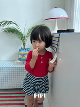 ［pipi］Buttun span rompers