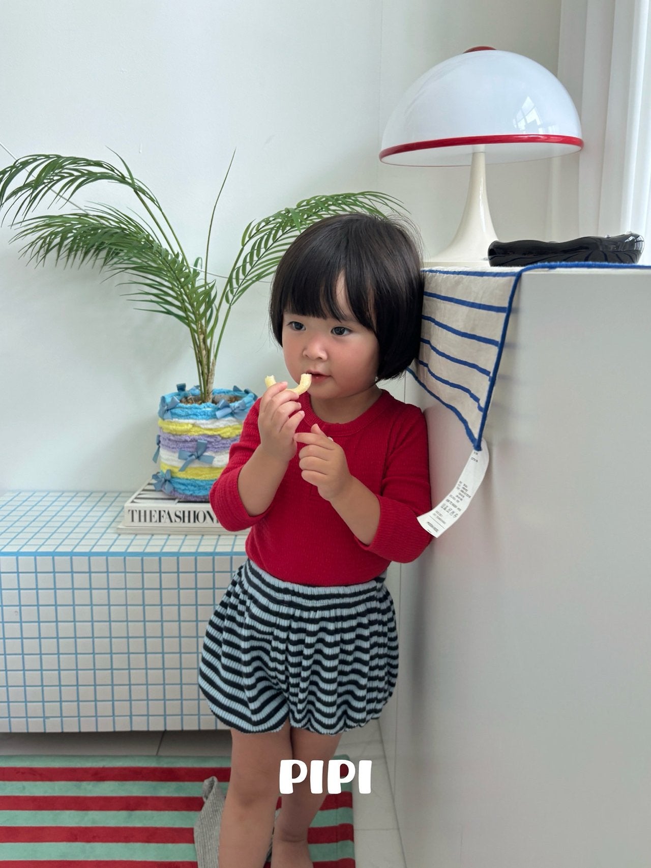 ［pipi］Stripe pumpkin pants