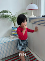 ［pipi］Buttun span rompers