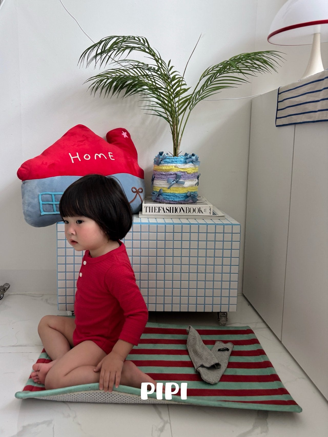 ［pipi］Buttun span rompers