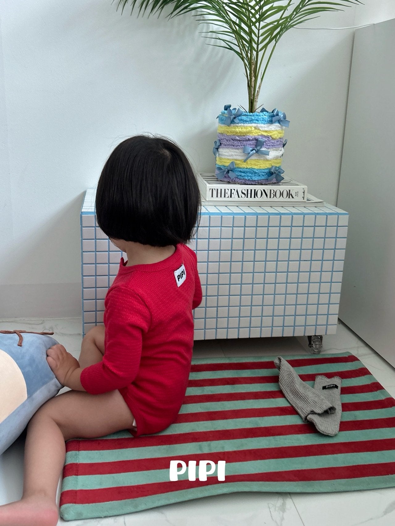 ［pipi］Buttun span rompers