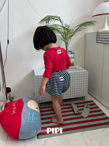 ［pipi］Buttun span rompers