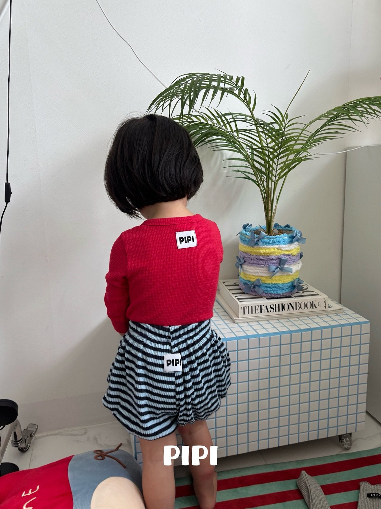［pipi］Buttun span rompers