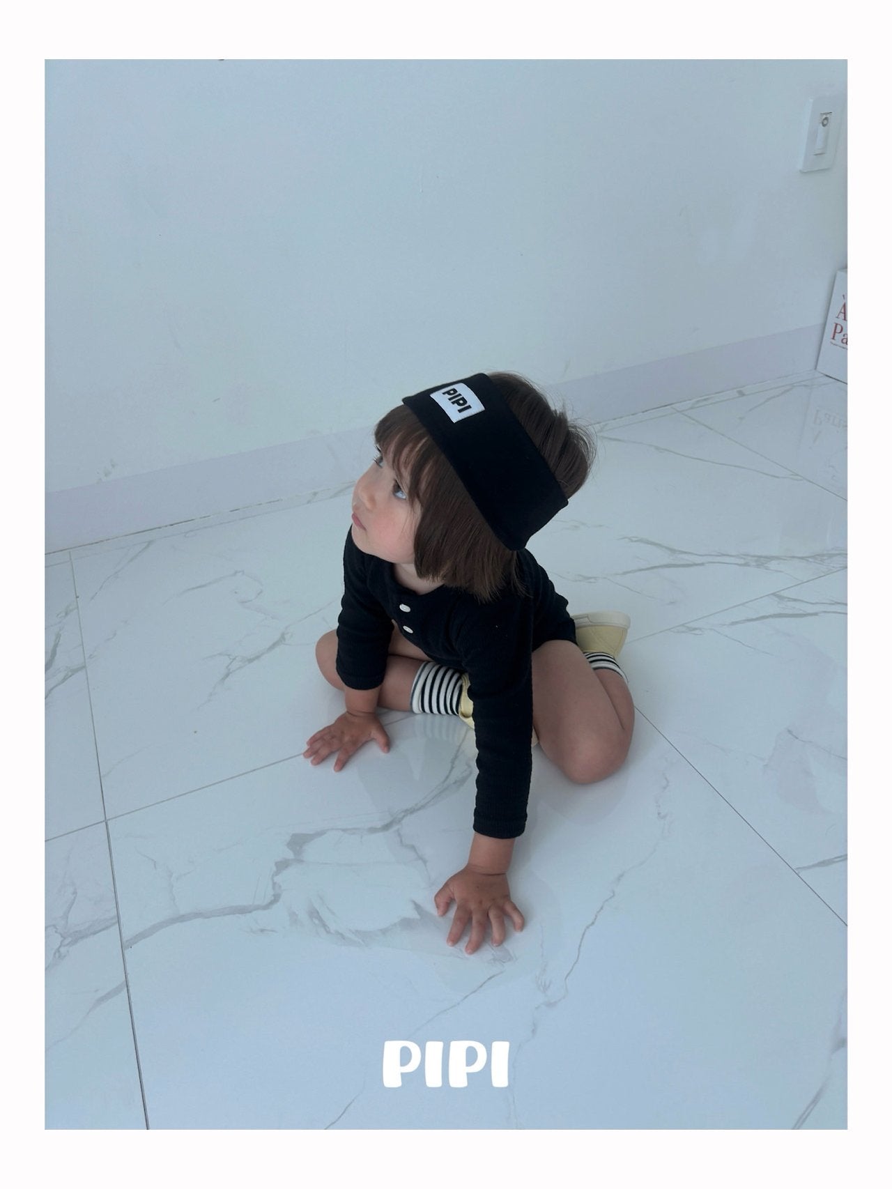 ［pipi］Buttun span rompers
