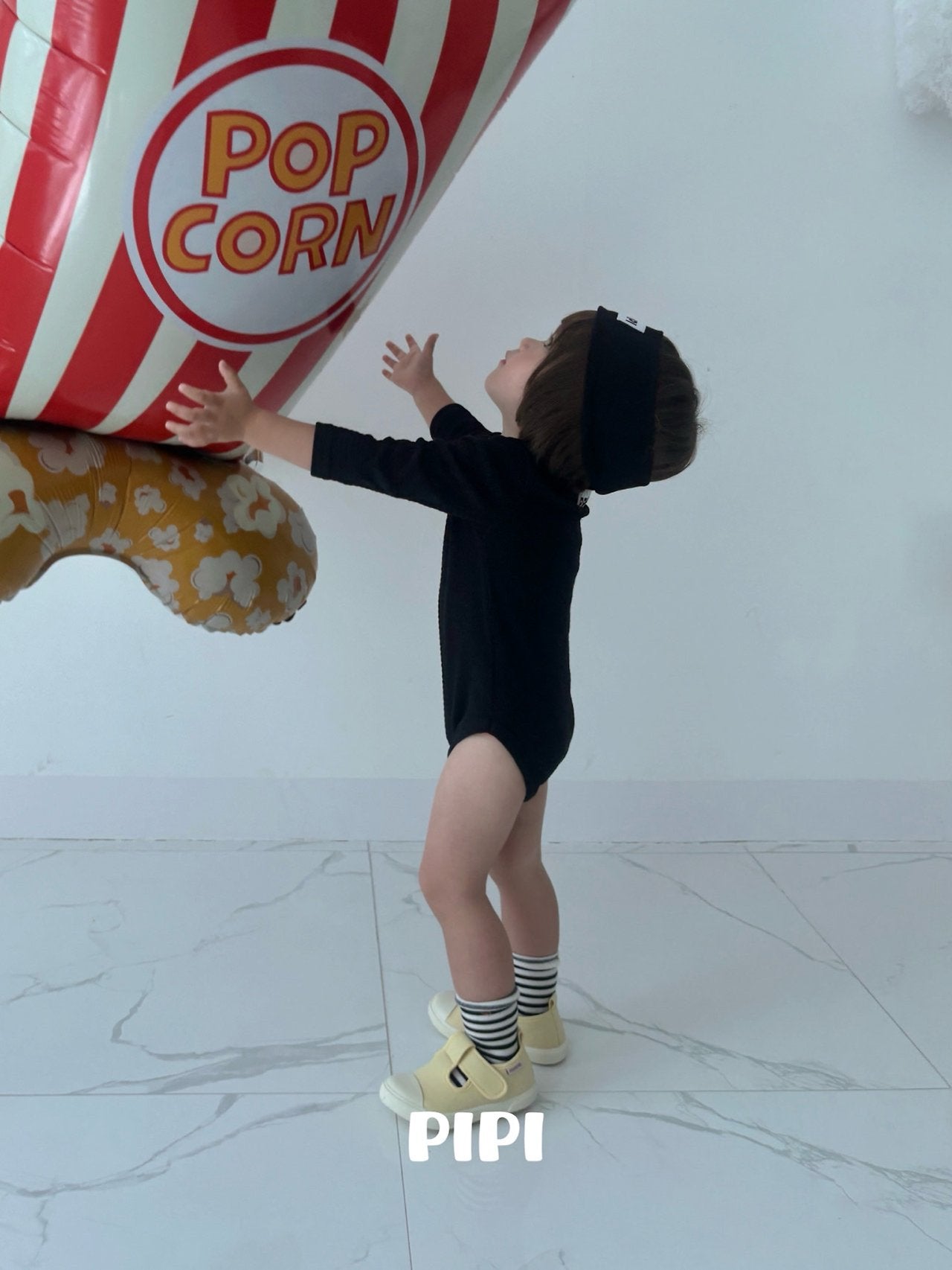 ［pipi］Buttun span rompers