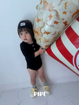 ［pipi］Buttun span rompers