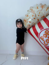 ［pipi］Buttun span rompers