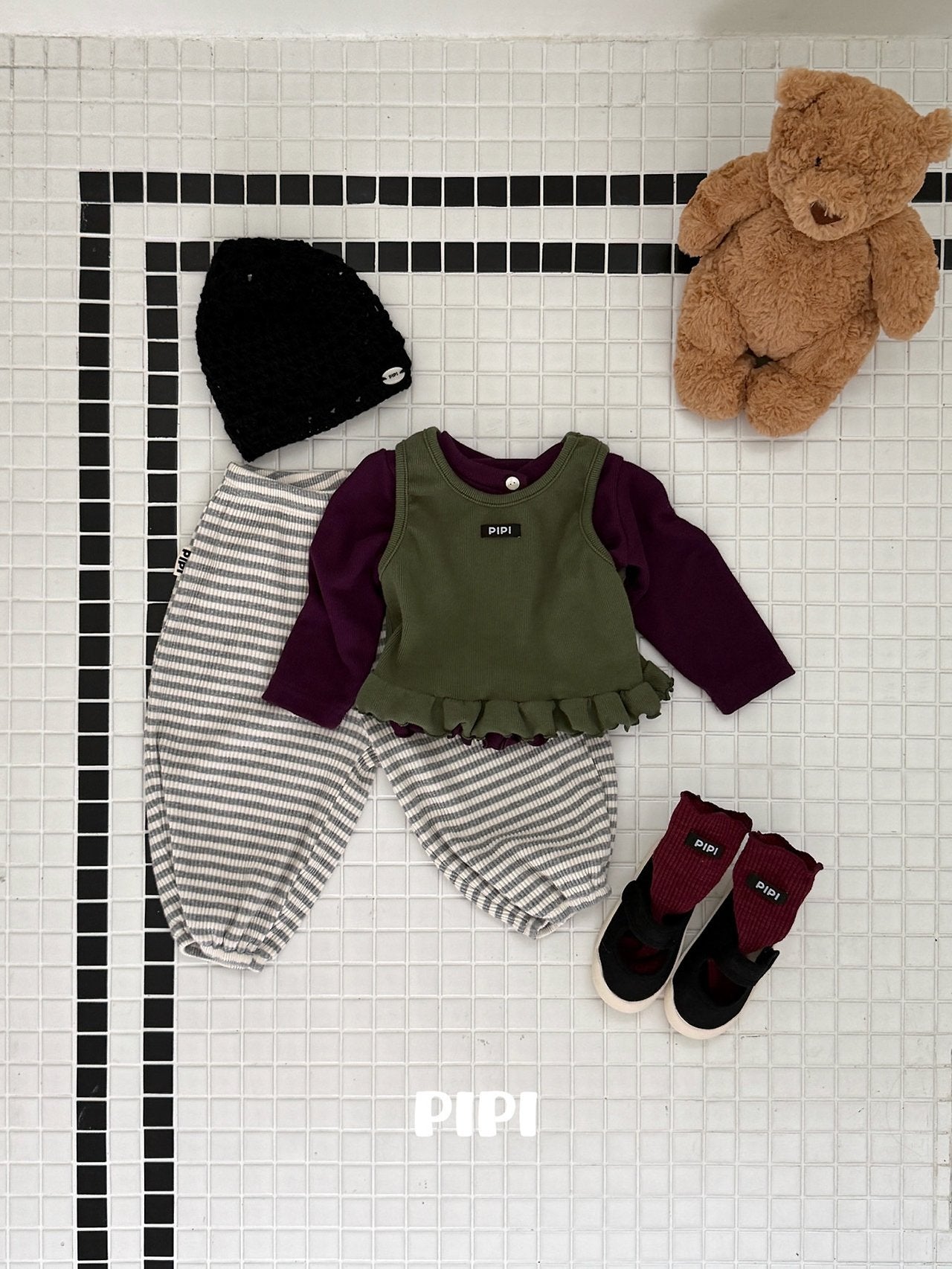 ［pipi］Pipi rib socks