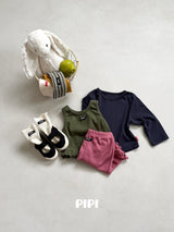 ［pipi］Frill ankle pants