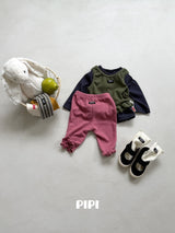 ［pipi］Frill ankle pants