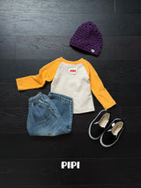 ［pipi］Raglan contrast tops