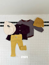 ［pipi］Color rib leggings