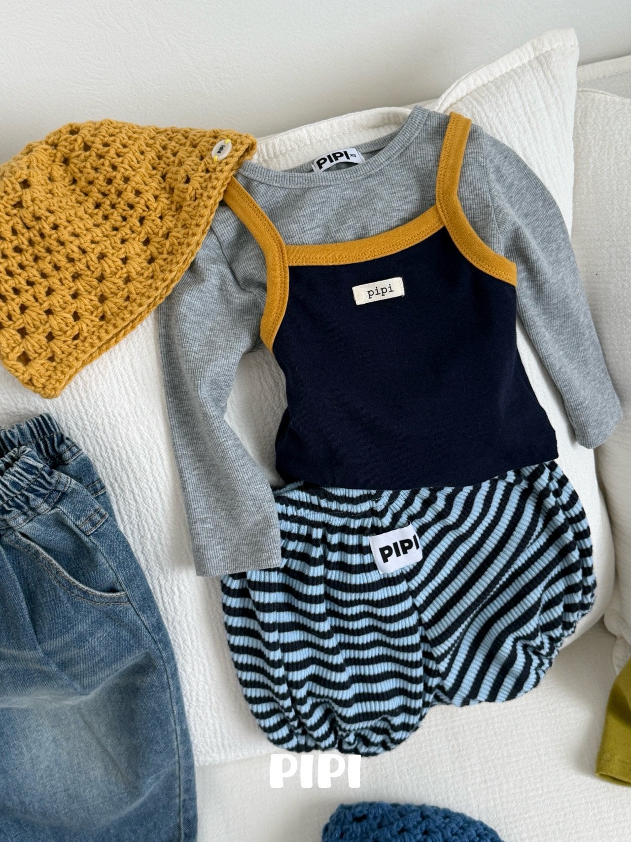 ［pipi］Contrast camisole
